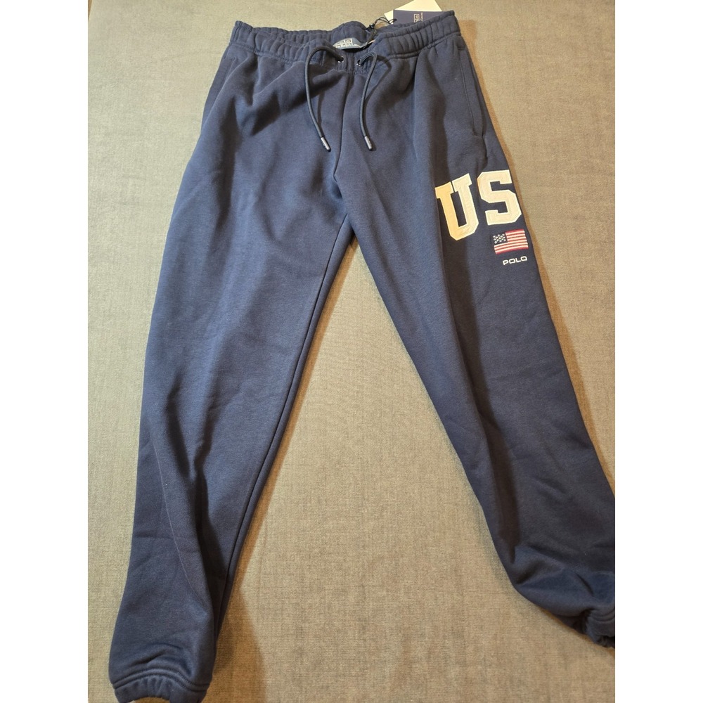 NWT Polo Ralph Lauren Fleece Sweatpants Team USA Embroidered Men's Size Small
